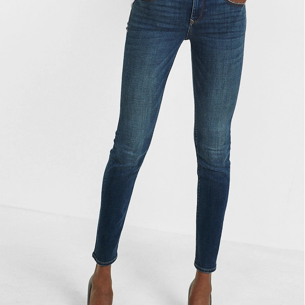 Express mid rise skinny jeans